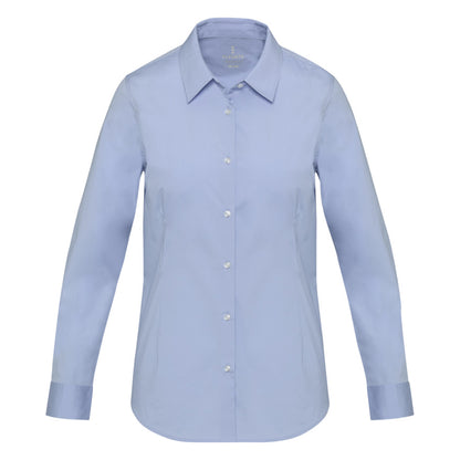 Light Blue-Light Blue - Front - Elevate NXT Womens-Ladies Poplin Shirt