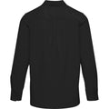 Solid Black-Solid Black - Back - Elevate NXT Unisex Adult Alum Silhouette Corduroy Shirt