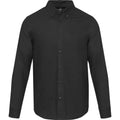 Solid Black - Front - Elevate NXT Mens Oxford Shirt