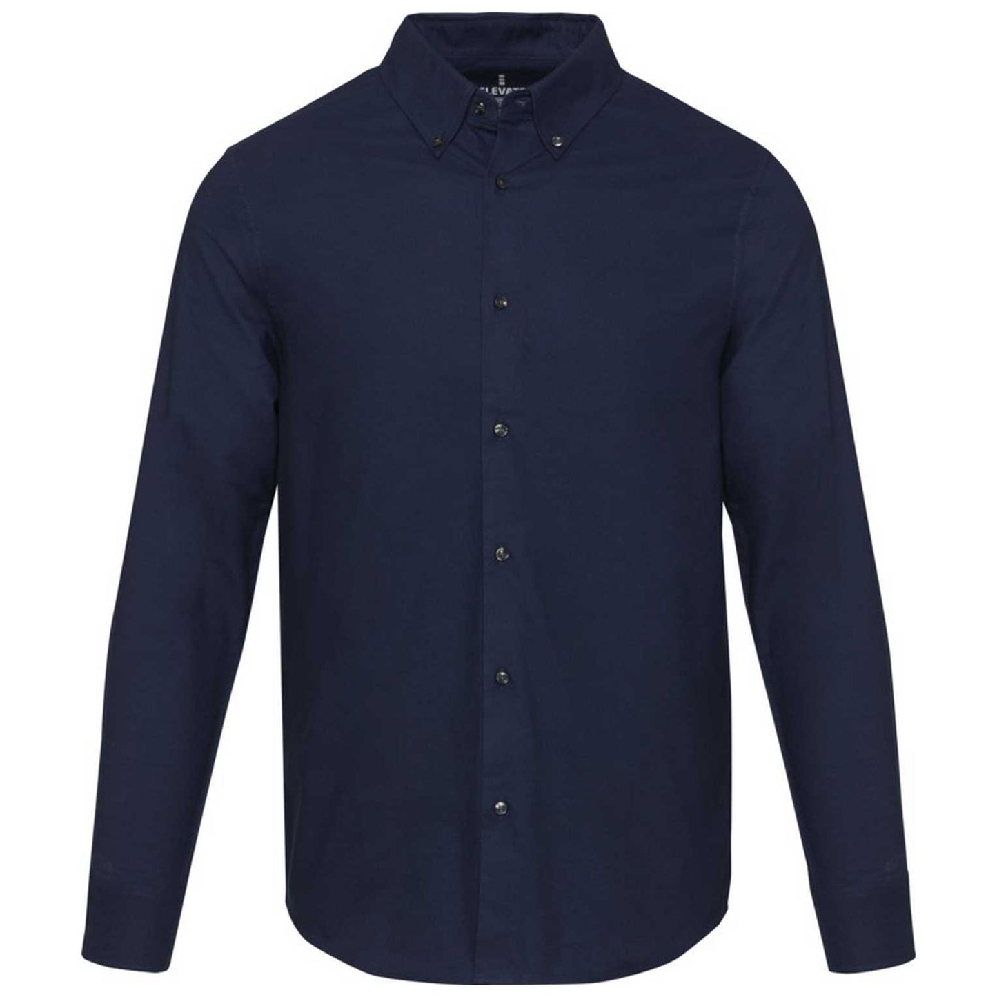 Navy Blue - Front - Elevate NXT Mens Oxford Shirt