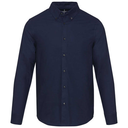 Navy Blue - Front - Elevate NXT Mens Oxford Shirt