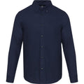 Navy Blue - Front - Elevate NXT Mens Oxford Shirt