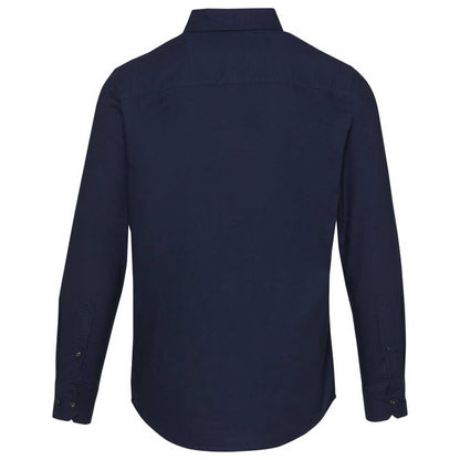 Navy Blue - Back - Elevate NXT Mens Oxford Shirt