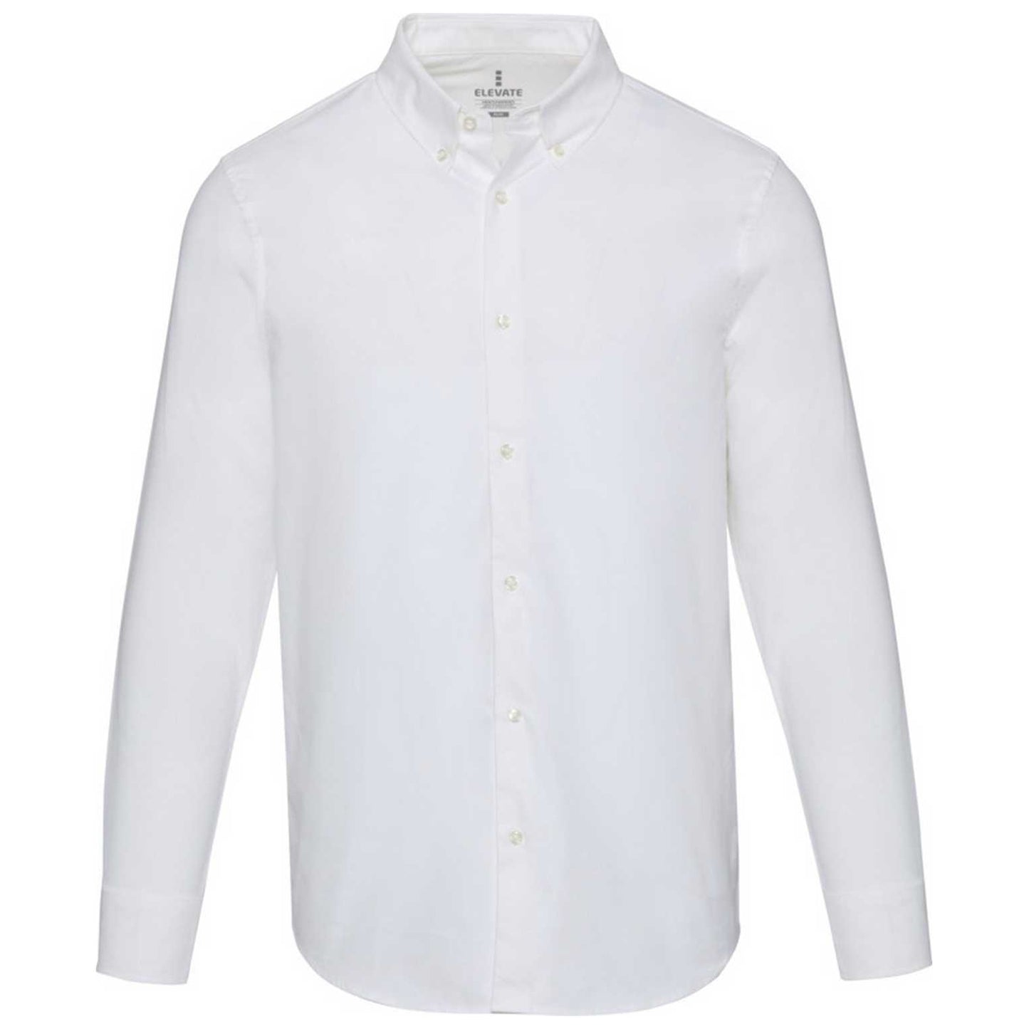 White - Front - Elevate NXT Mens Oxford Shirt