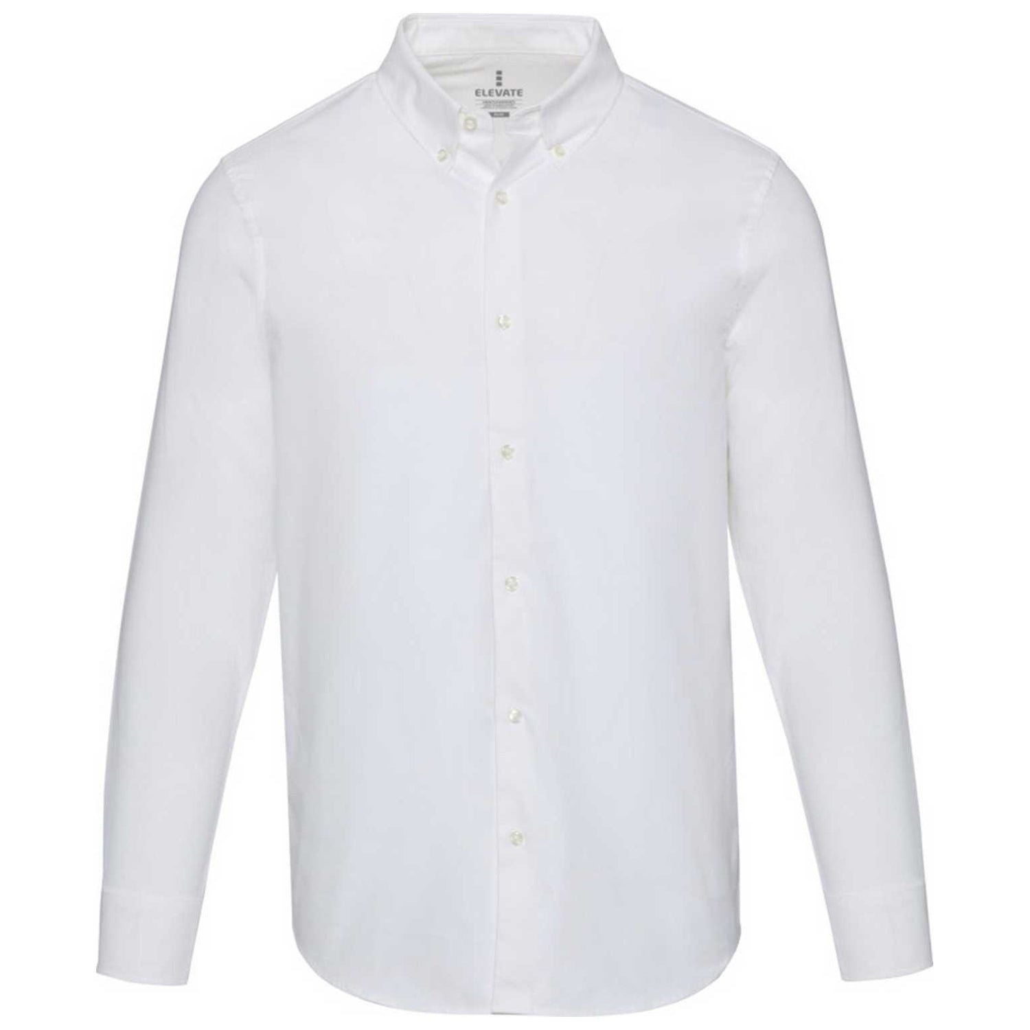 White - Front - Elevate NXT Mens Oxford Shirt