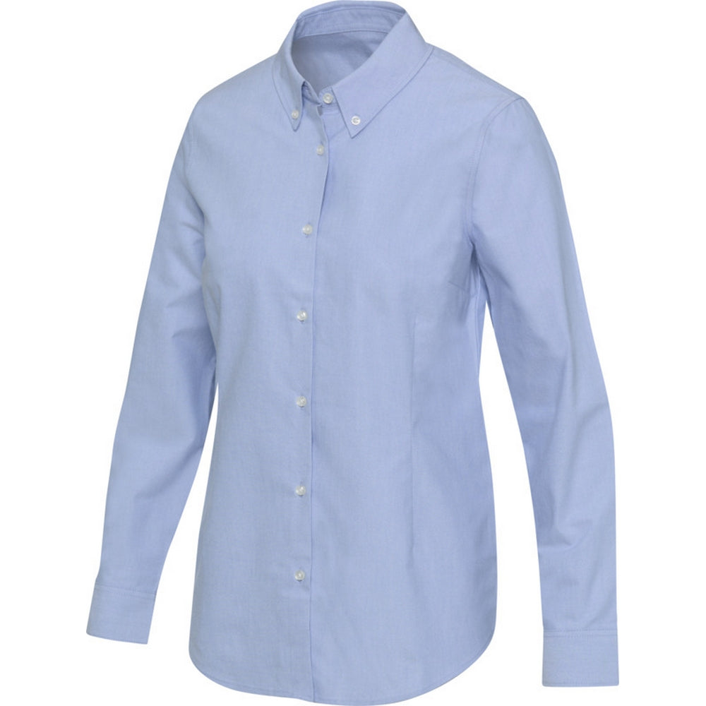 Light Blue - Side - Elevate NXT Womens-Ladies Sphene Oxford Shirt