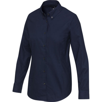 Navy Blue - Side - Elevate NXT Womens-Ladies Sphene Oxford Shirt