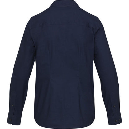 Navy Blue - Back - Elevate NXT Womens-Ladies Sphene Oxford Shirt