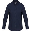 Navy Blue - Front - Elevate NXT Womens-Ladies Sphene Oxford Shirt