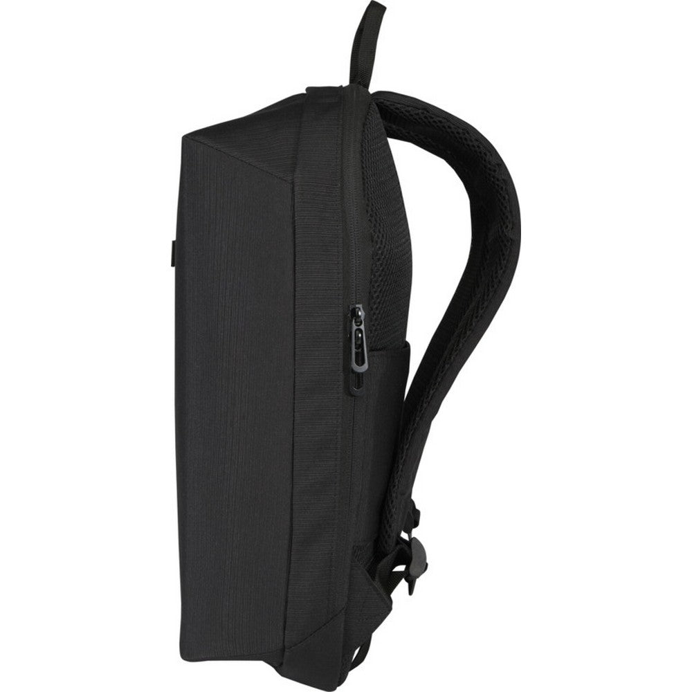 Black - Side - Floso Luma Recycled Anti-Theft 10L Backpack