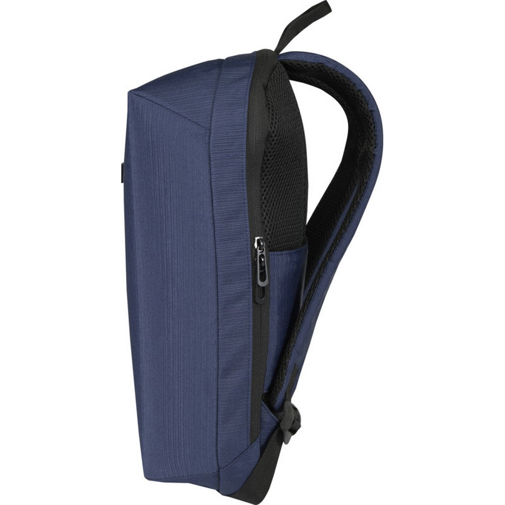 Navy - Side - Floso Luma Recycled Anti-Theft 10L Backpack