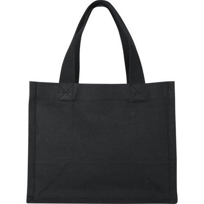 Black - Back - Floso Odessa Mini Recycled Cotton 9L Tote Bag