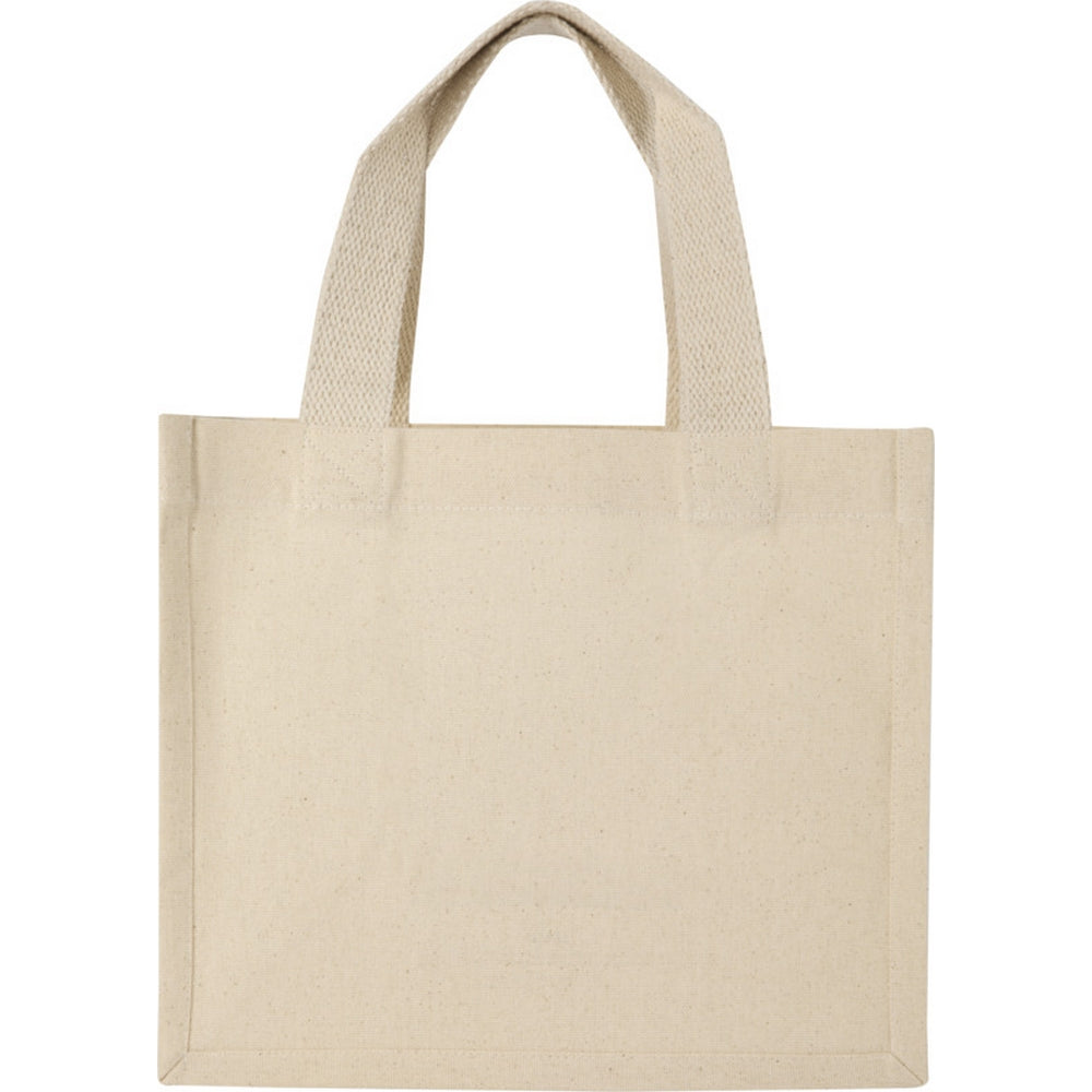 Natural - Back - Floso Odessa Mini Recycled Cotton 9L Tote Bag