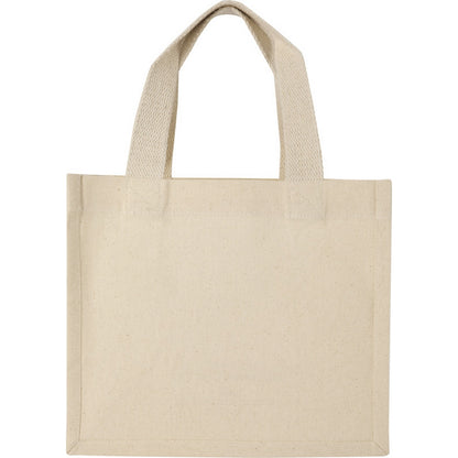 Natural - Back - Floso Odessa Mini Recycled Cotton 9L Tote Bag