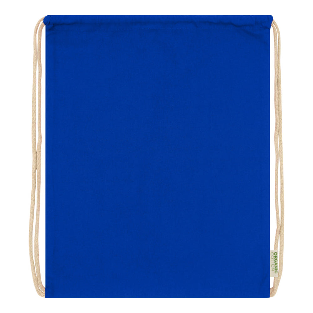 Royal Blue - Side - Floso Organic 5L Drawstring Bag