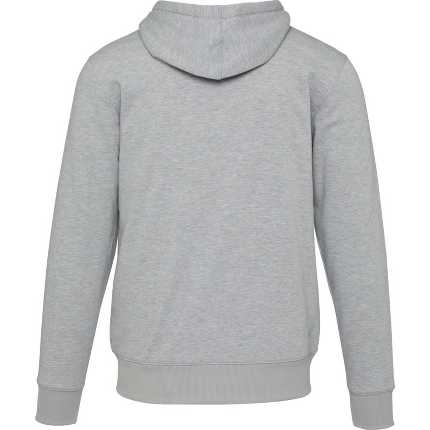 Heather Grey - Back - Elevate NXT Unisex Adult Natron Sherpa Full Zip Hoodie
