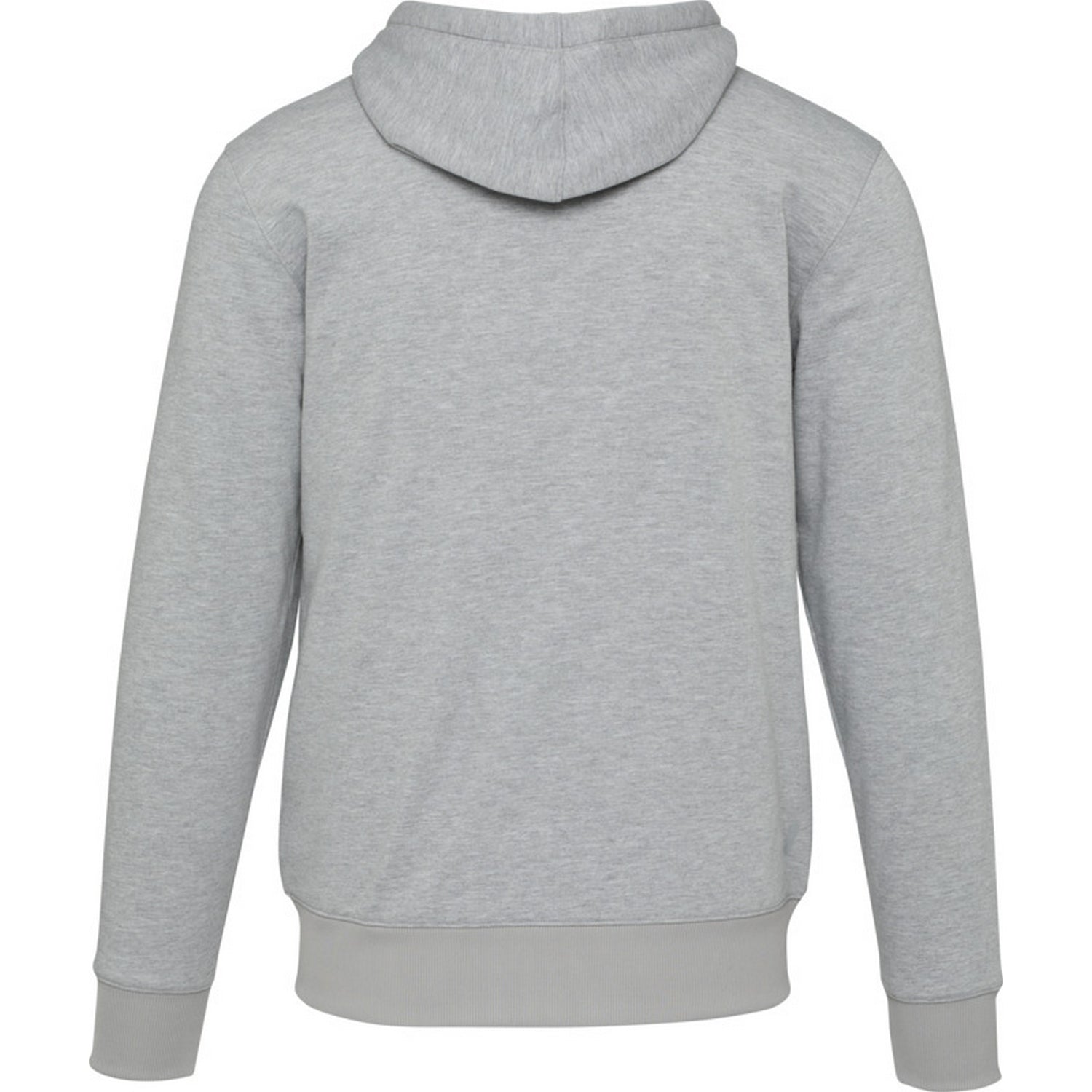 Heather Grey - Back - Elevate NXT Unisex Adult Natron Sherpa Full Zip Hoodie
