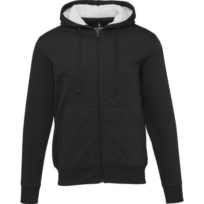 Black - Front - Elevate NXT Unisex Adult Natron Sherpa Full Zip Hoodie