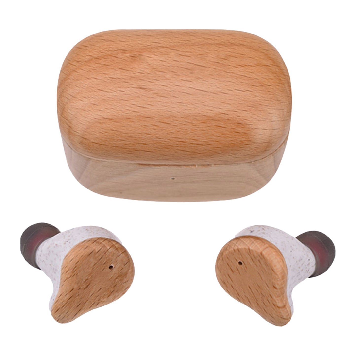Wood-Wood - Back - Prixton Beech Wood In-Ear Headphones