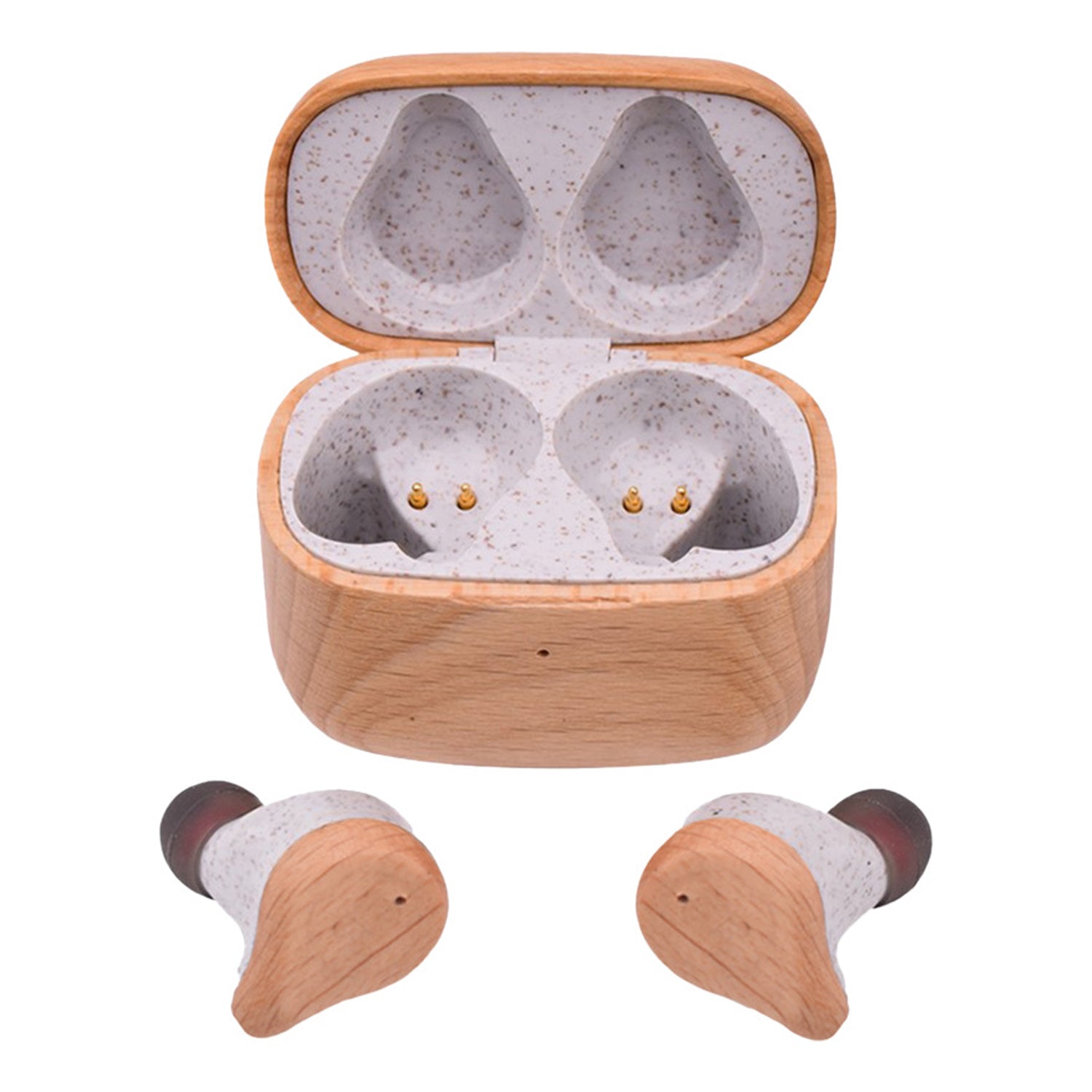 Wood-Wood - Side - Prixton Beech Wood In-Ear Headphones