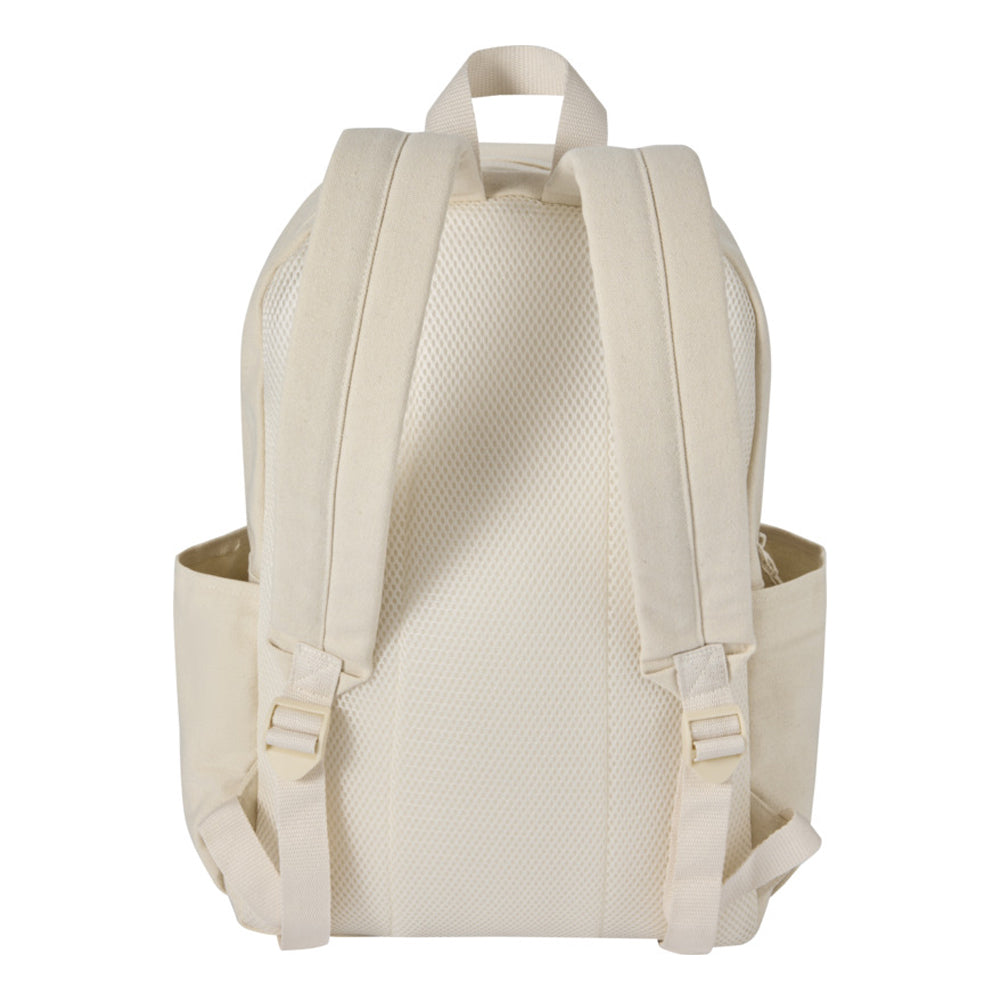 Sandstone - Back - Floso Zaino Plain Recycled Canvas 16L Backpack