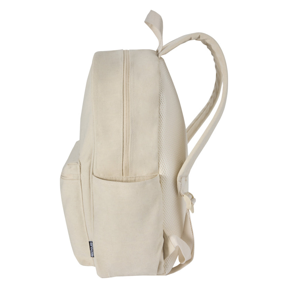 Sandstone - Side - Floso Zaino Plain Recycled Canvas 16L Backpack