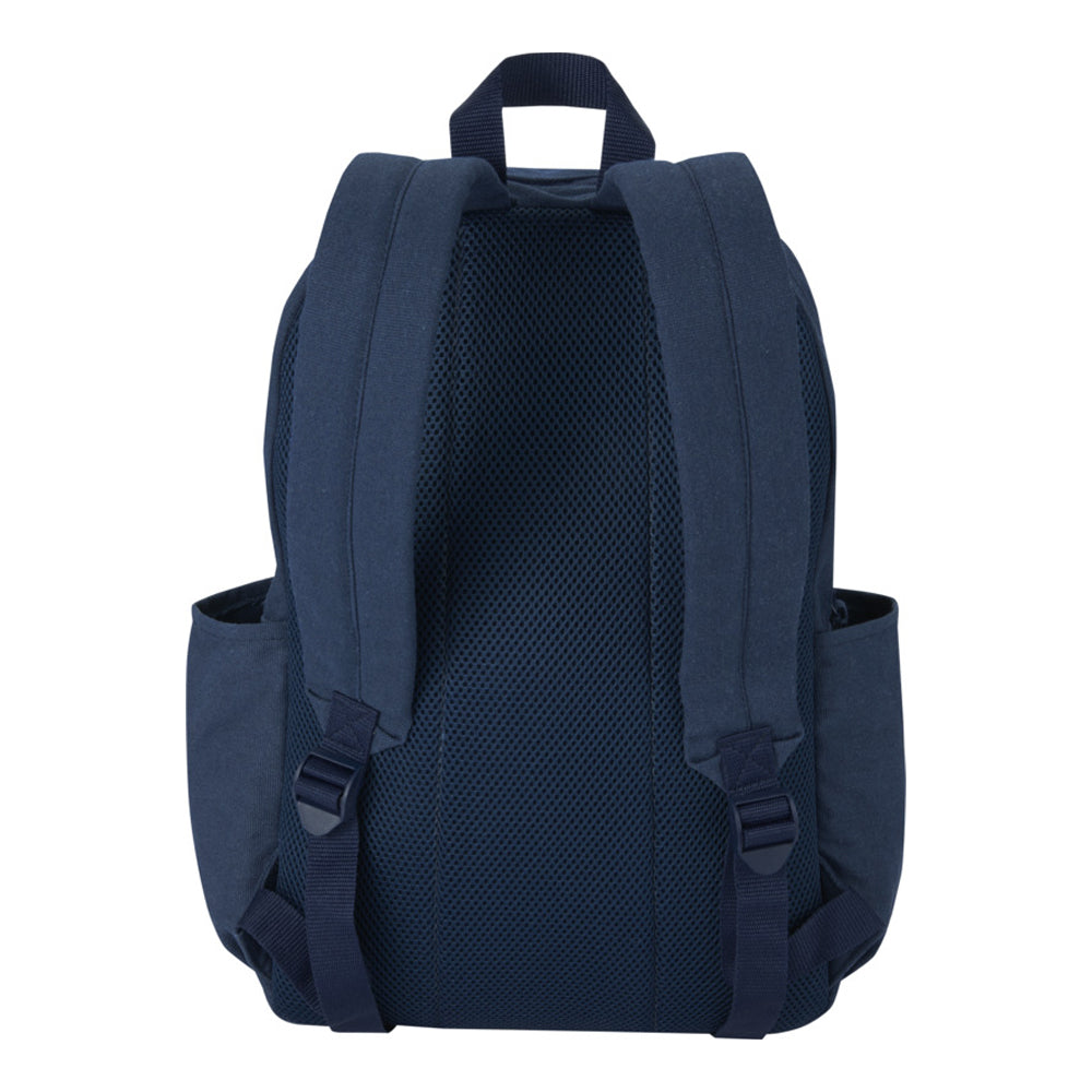 Navy - Side - Floso Zaino Plain Recycled Canvas 16L Backpack
