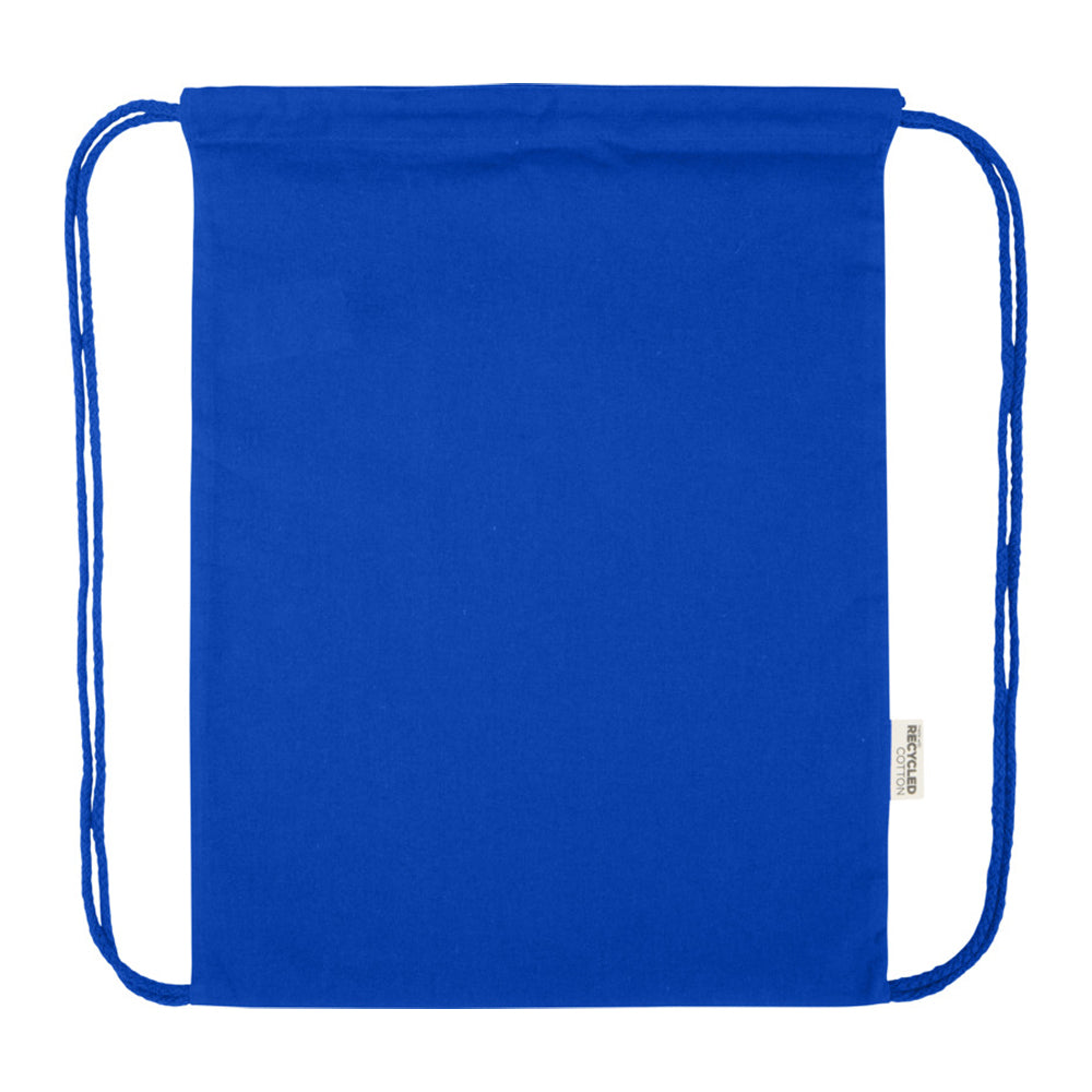 Royal Blue - Side - Floso Peru Blended Recycled 5L Drawstring Bag