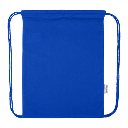 Royal Blue - Side - Floso Peru Blended Recycled 5L Drawstring Bag
