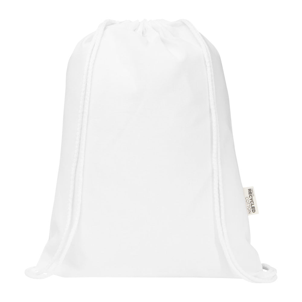 White - Back - Floso Peru Blended Recycled 5L Drawstring Bag