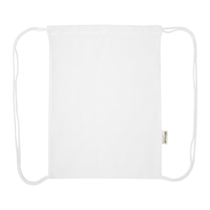 White - Side - Floso Peru Blended Recycled 5L Drawstring Bag