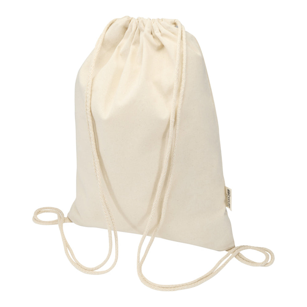 Natural - Front - Floso Peru Blended Recycled 5L Drawstring Bag