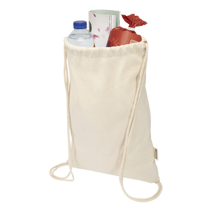 Natural - Back - Floso Peru Blended Recycled 5L Drawstring Bag