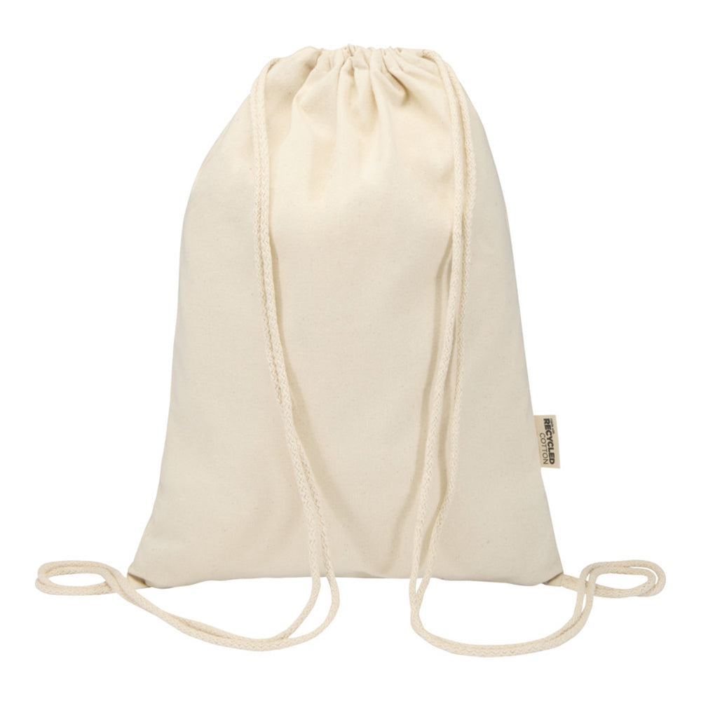 Natural - Side - Floso Peru Blended Recycled 5L Drawstring Bag
