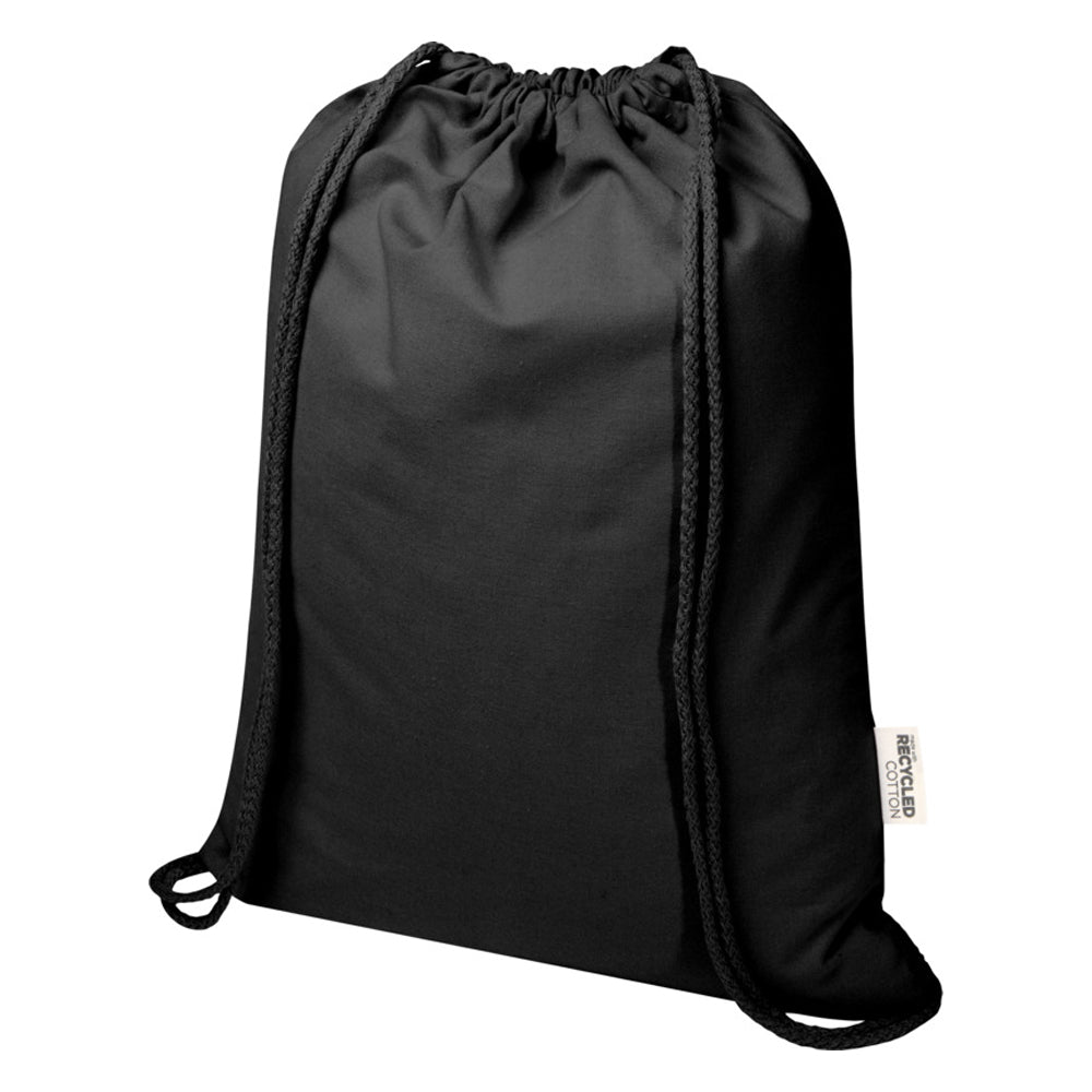 Black - Front - Floso Peru Blended Recycled 5L Drawstring Bag