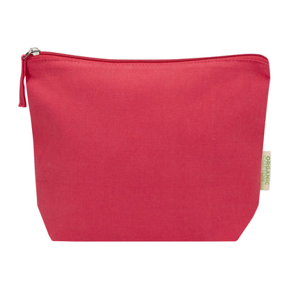 Red - Back - Floso Odisha Organic 1L Toiletry Bag