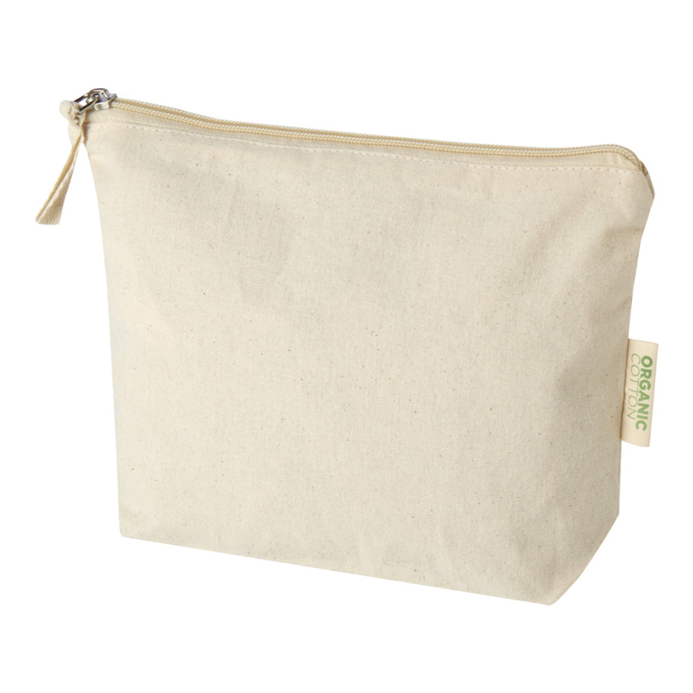 Natural - Front - Floso Odisha Organic 1L Toiletry Bag