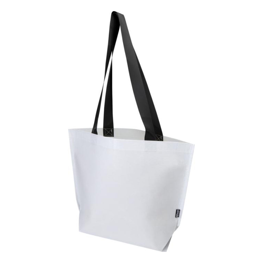 White - Side - Floso Double Laminated Recycled 18L Tote Bag