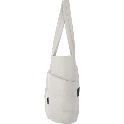 Sandstone - Back - Floso Plain Recycled Puffer 18L Tote Bag