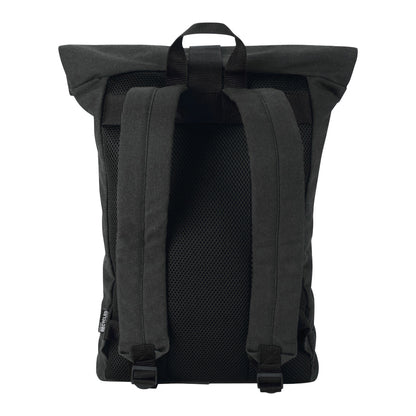 Black - Back - Floso Zaino Recycled Canvas 16L Backpack