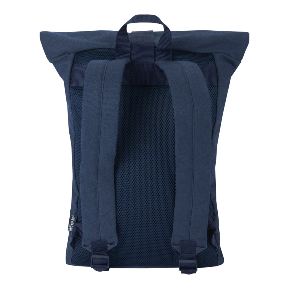 Navy - Back - Floso Zaino Recycled Canvas 16L Backpack