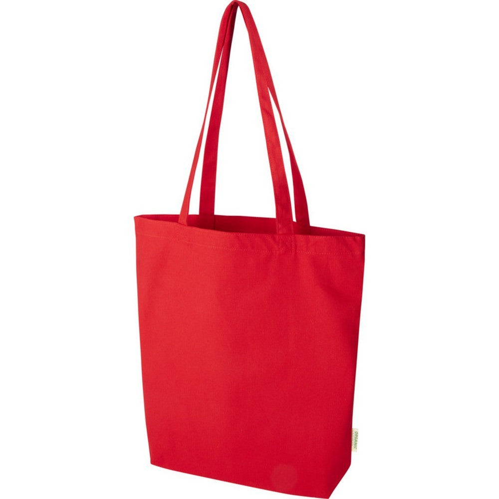 Red - Back - Floso Odisha Organic Cotton 11L Tote Bag