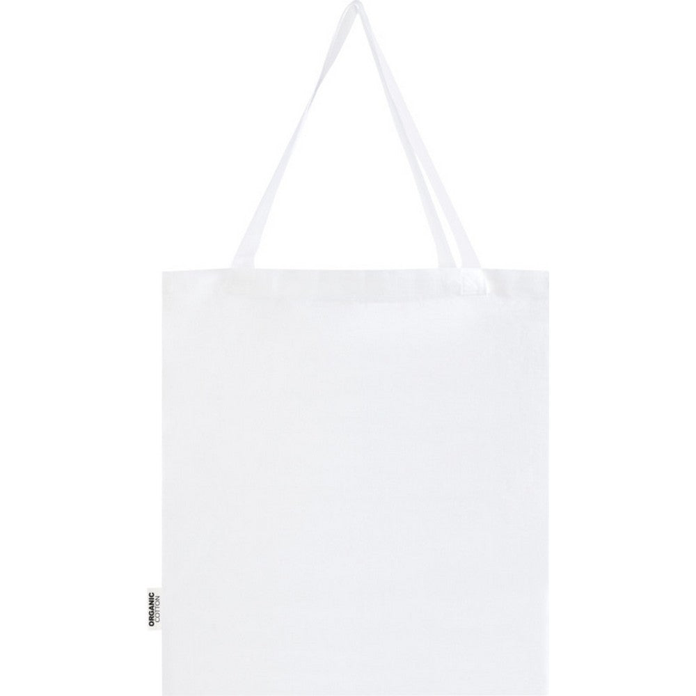 White - Back - Floso Odisha Organic Cotton Gusseted 14L Tote Bag