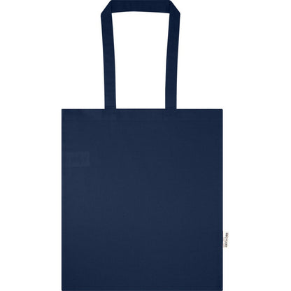 Navy - Back - Floso Peru Recycled Cotton 7L Tote Bag