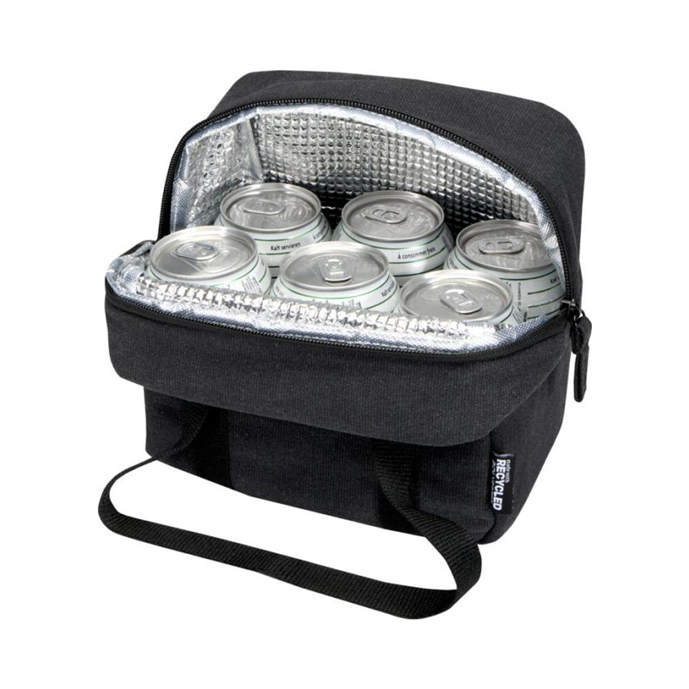 Black - Back - Floso 5L Recycled Canvas Lunch Bag