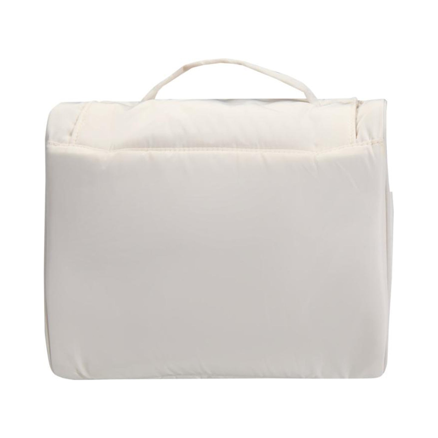 Sandstone - Back - Floso Beauty Hanging Recycled Puffer 8L Toiletry Bag