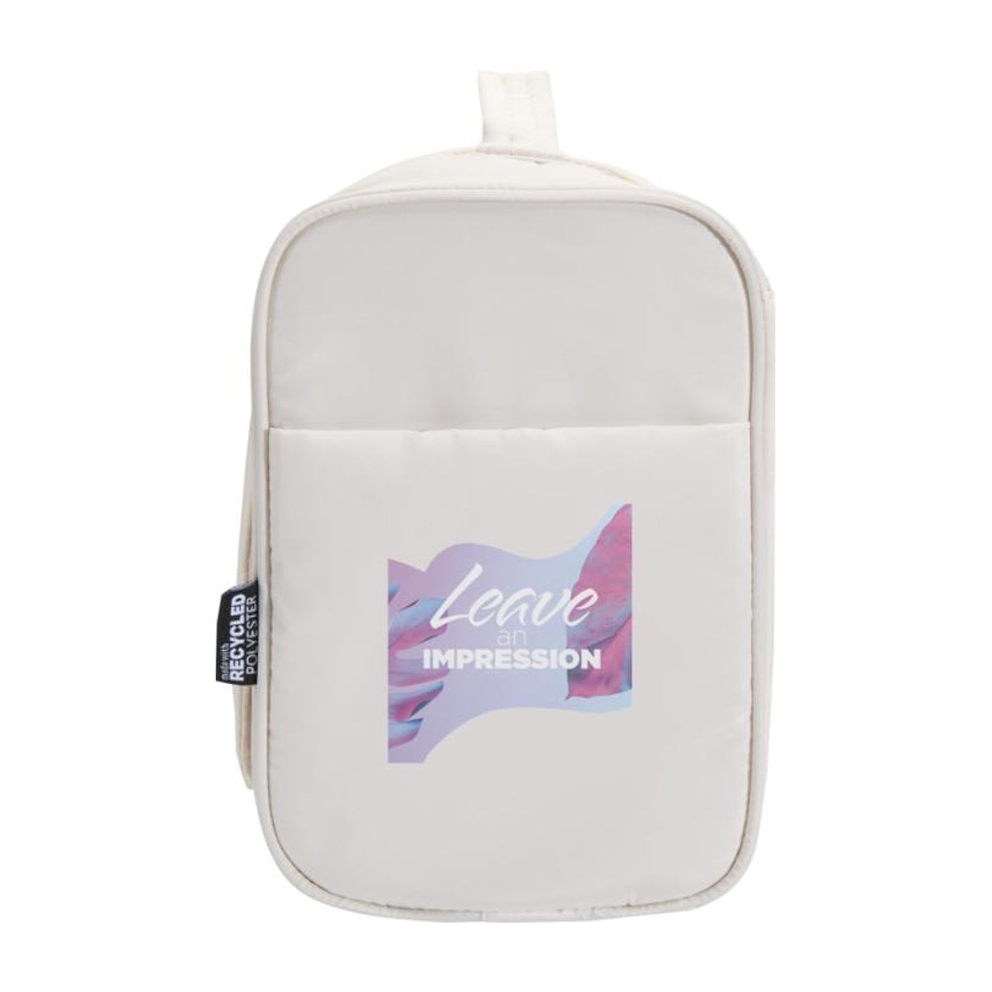 Sandstone - Side - Floso Beauty Hanging Recycled Puffer 8L Toiletry Bag