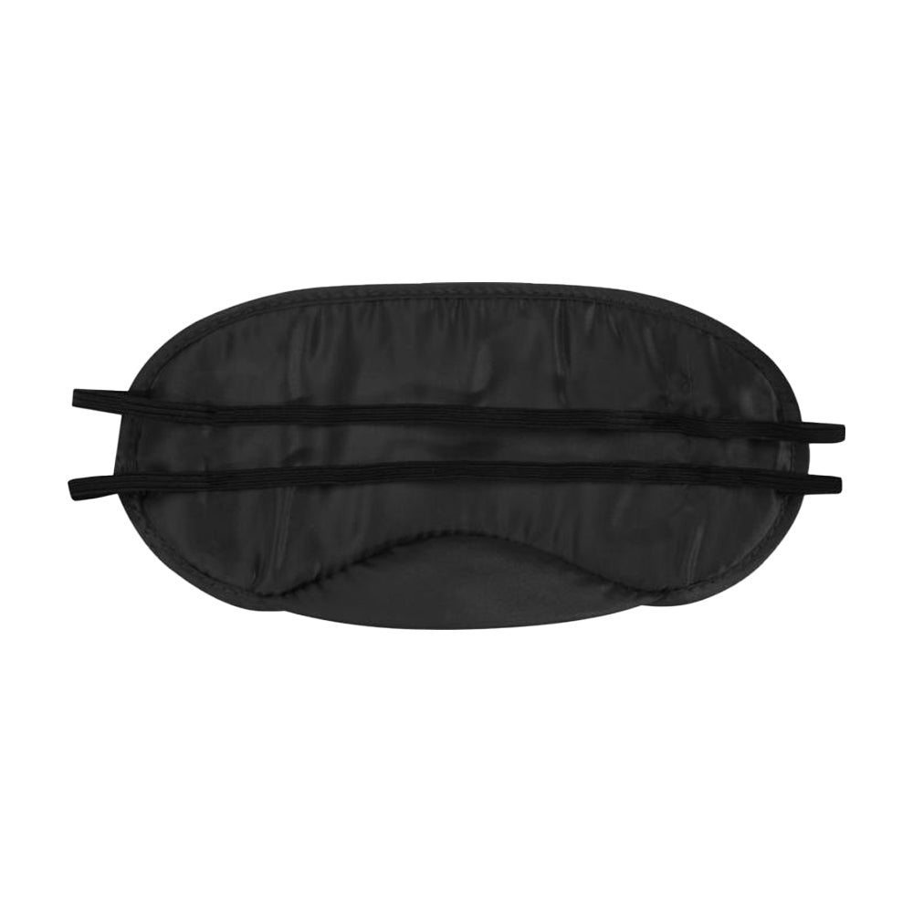 Black - Back - Floso Plain Traveler Eye Mask