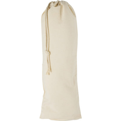 Natural - Back - Floso Nola Plain Cotton Drawstring Bag
