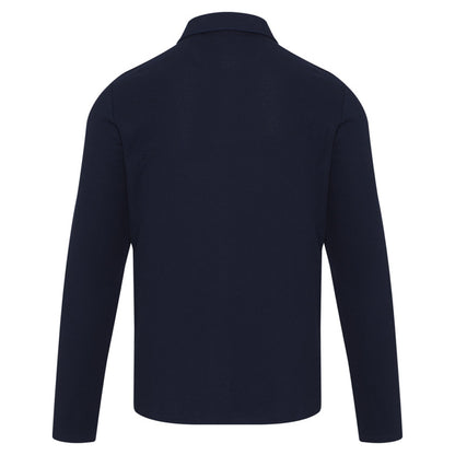 Navy - Back - Elevate Unisex Adult Apollo Long-Sleeved Polo Shirt